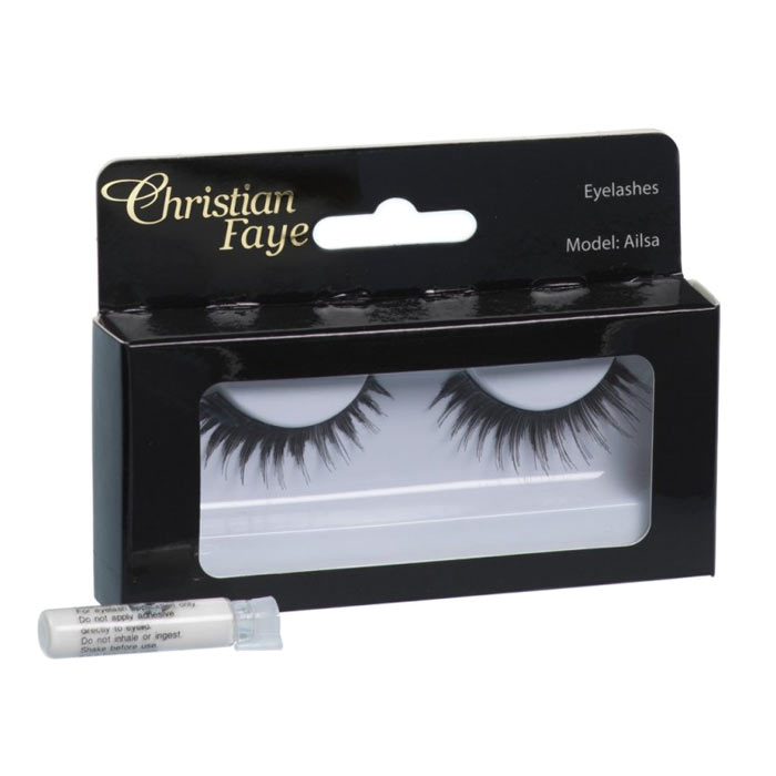 Christian Faye Eyelashes Ailsa With Glue