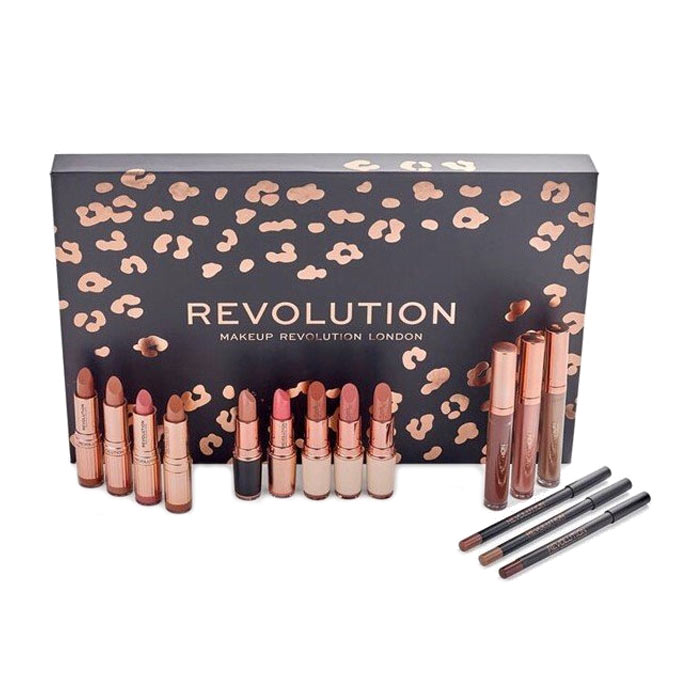 Giftset Makeup Revolution Lip Revolution Nudes