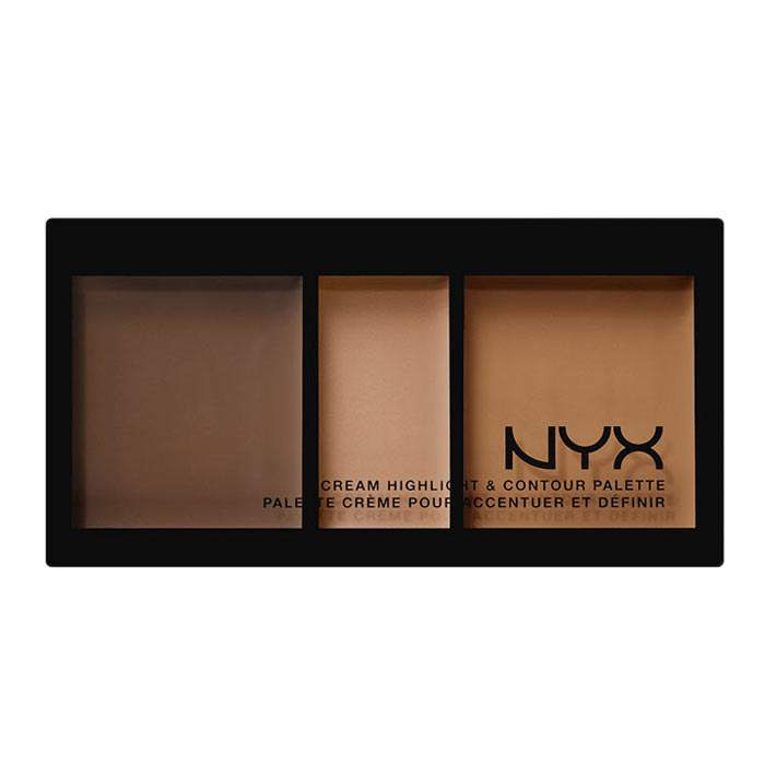 NYX PROF. MAKEUP Cream Highlight & Contour Palette Deep